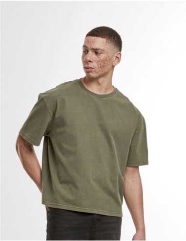BUI-BY435-Vintage Cropped Heavy Oversize Tee
